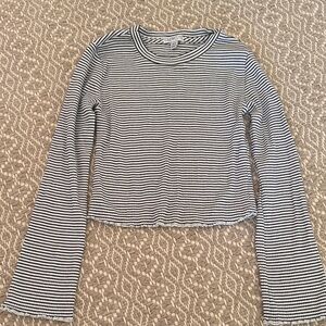 J Crew Crewcuts Kids Ribbed Striped Long Sleeve Top. Size Y Medium/8-9